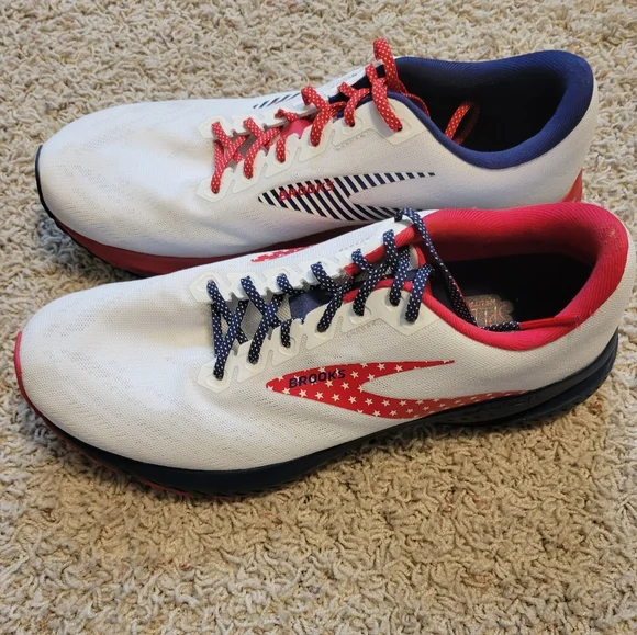 Brooks Shoes Brooks Launch 7 Patriotic Shoes Poshmark